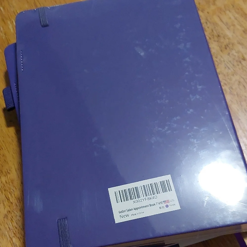 Purple GoGirl Salon Appointment Book